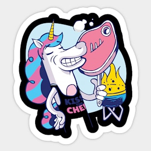 BBQ Unicorn Steak Barbecue Sticker